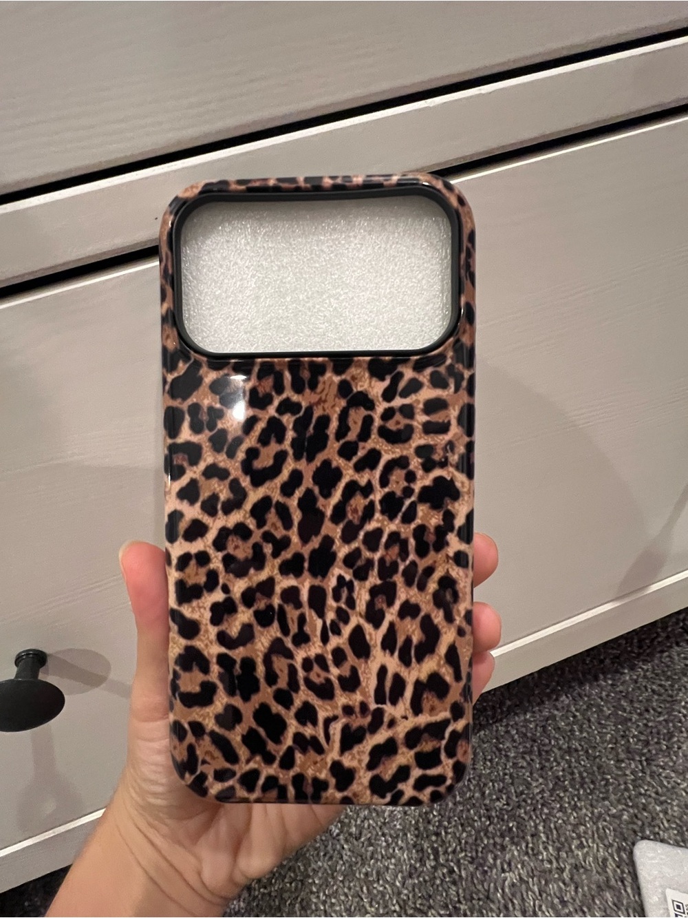 Leopard Print iPhone 18 pro max Case – Brown Animal Pattern